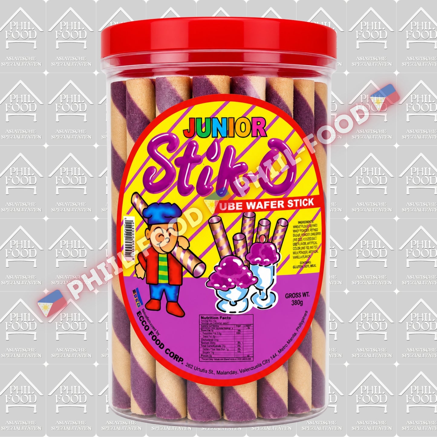 Junior Stik-O Ube Wafer Stick