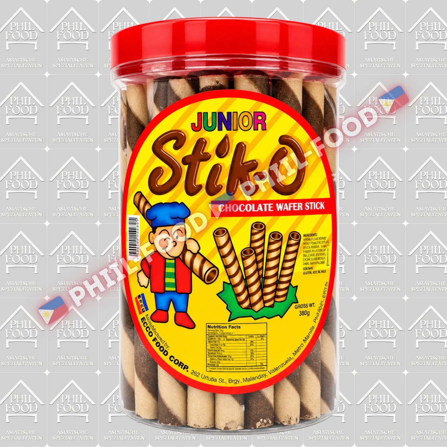 Junior Stik-O Chocolate Wafer Stick
