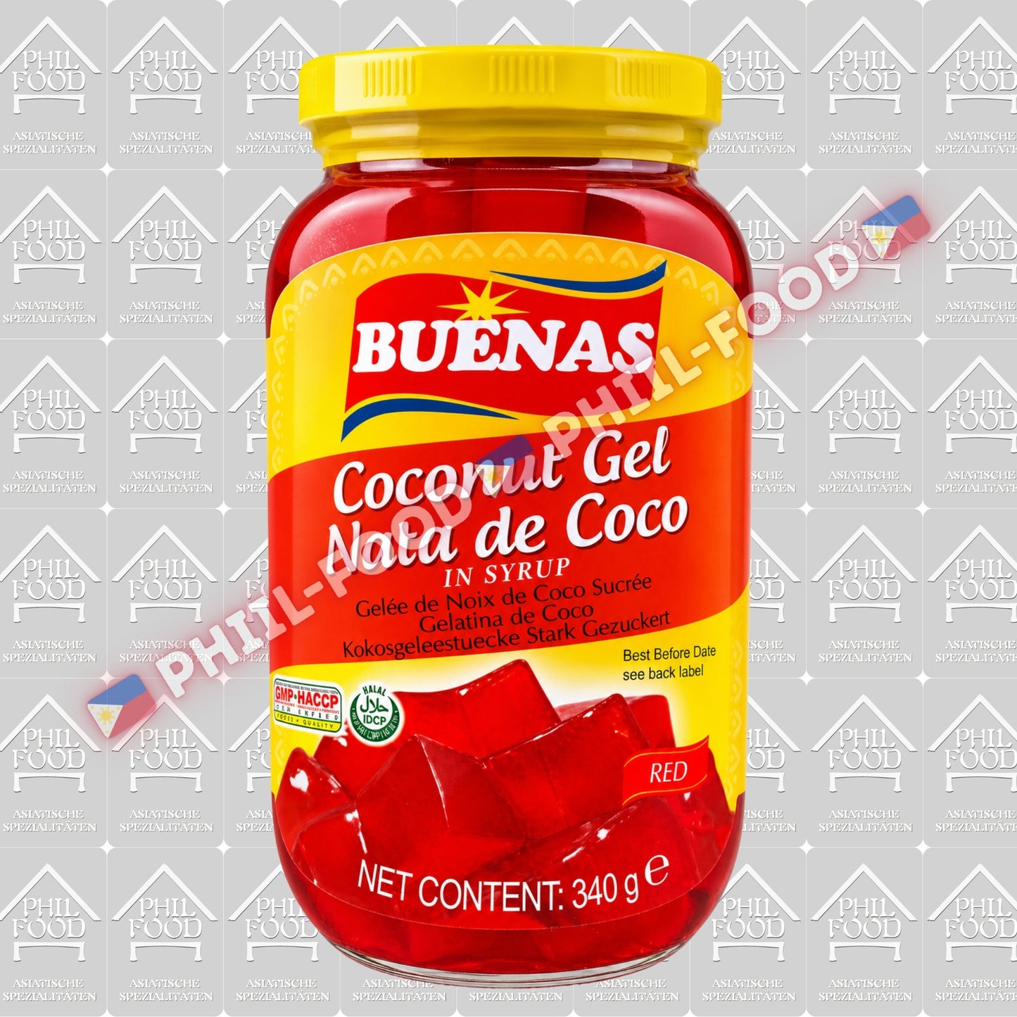 Buenas Coconut Gel Nata de Coco (Red)